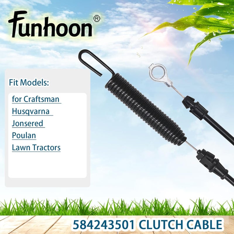 Funhoon 584243501 Clutch Cable for Lawn Mower - Image 4